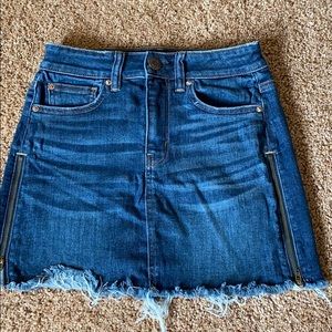 Jean short skirt